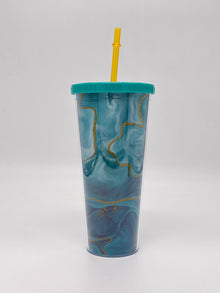 Fancy Printed Sipper Tumbler with Straw 650 ml