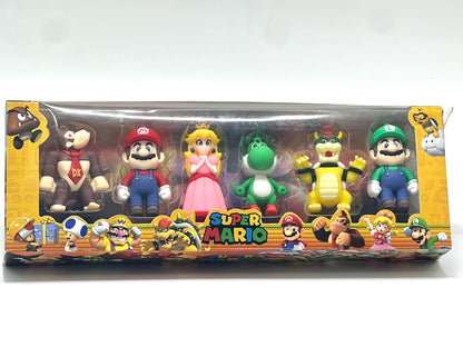 Super Mario Set of 6 Action Figures