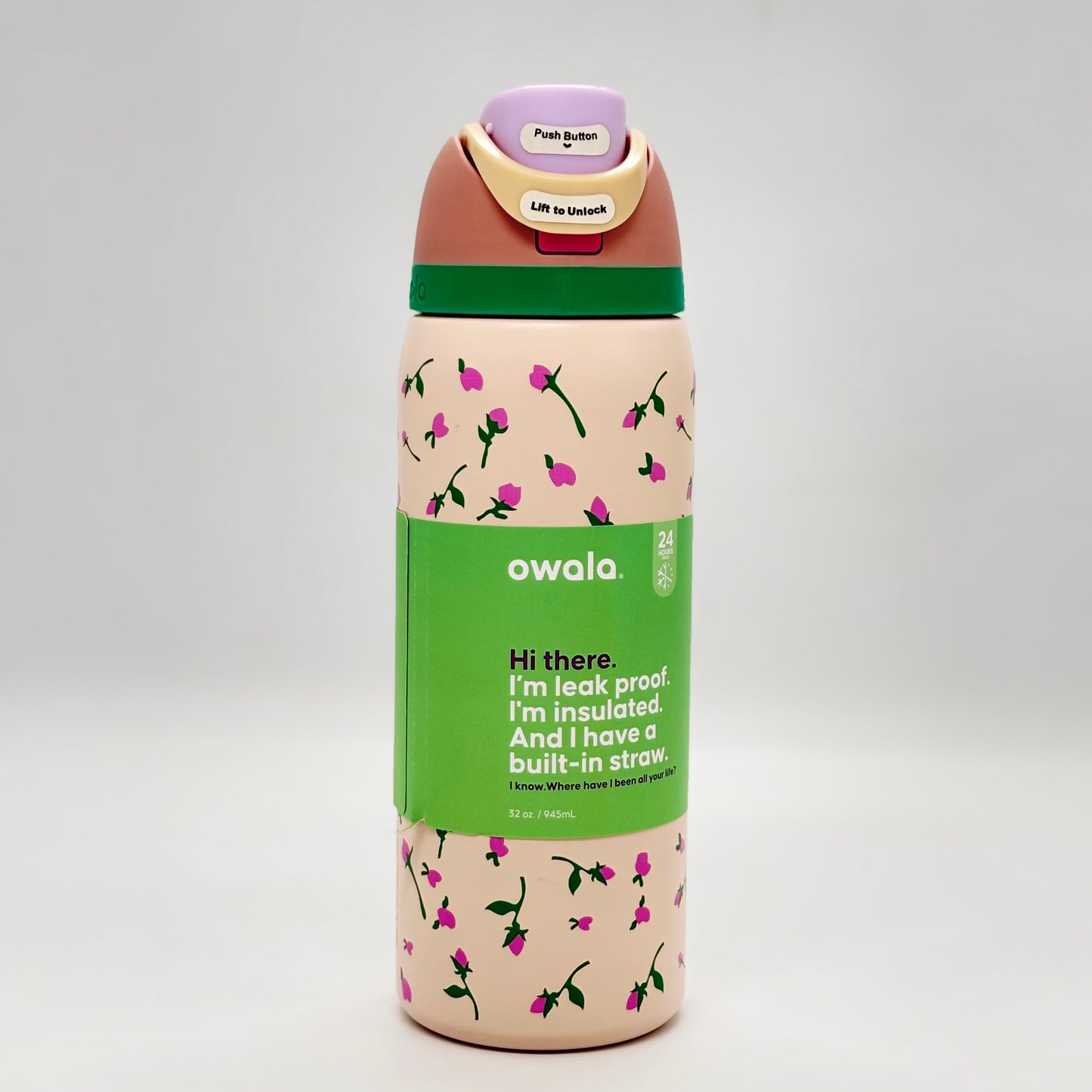 Owala FreeSip 950ml Insulated Bottle with Built-In Straw