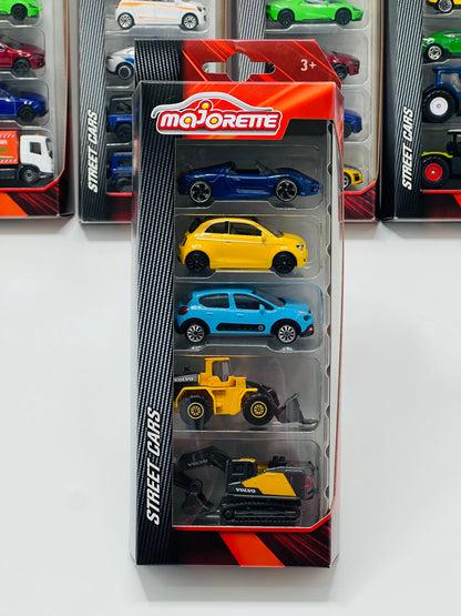 Majorette Assorted 5 Cars Set – Die-Cast Toy Cars Pack for Kids & Collectors (Age 3+)