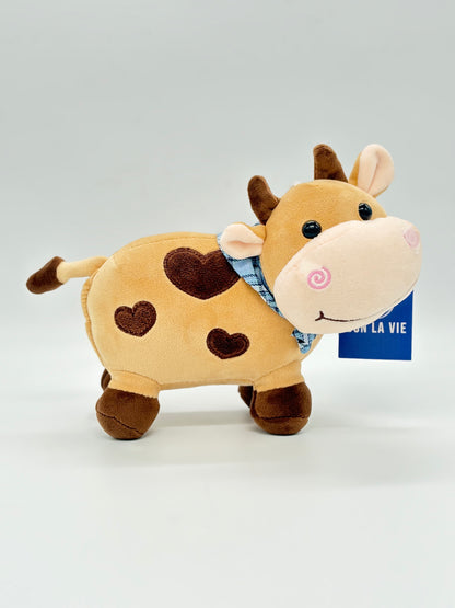 Cow Plush Stuffed Animal Soft Cow Cow Stuffed Animal Plush Cow Plush Cow Throw Sleeping Pillow Toy Gift for Kids Adults (Color: Pink, Size: 43cm)
