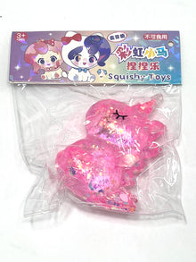 Unicorn Squishy with Glitter Toy