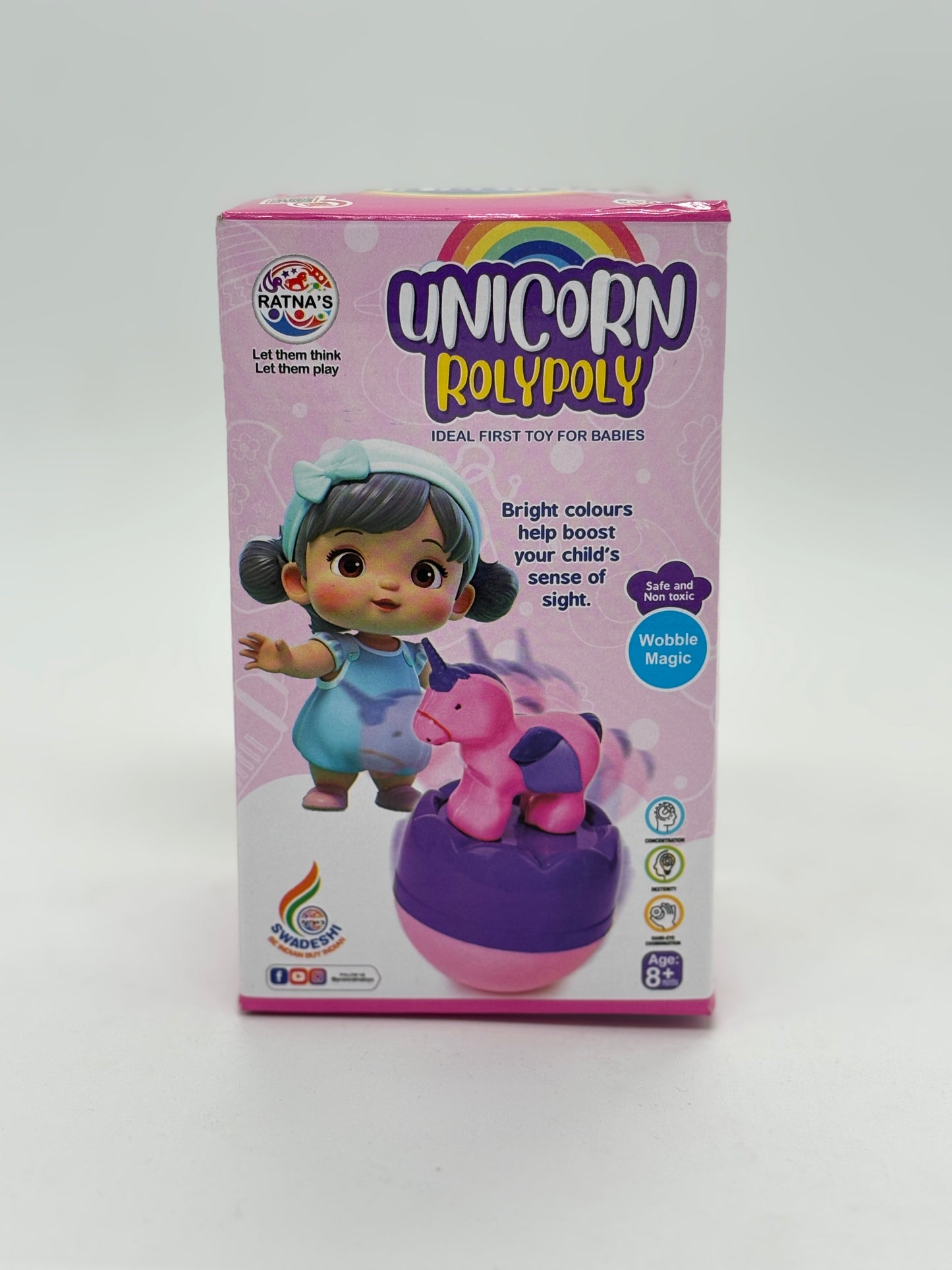 Unicorn Roly Poly – Wobble Toy for Babies & Toddlers