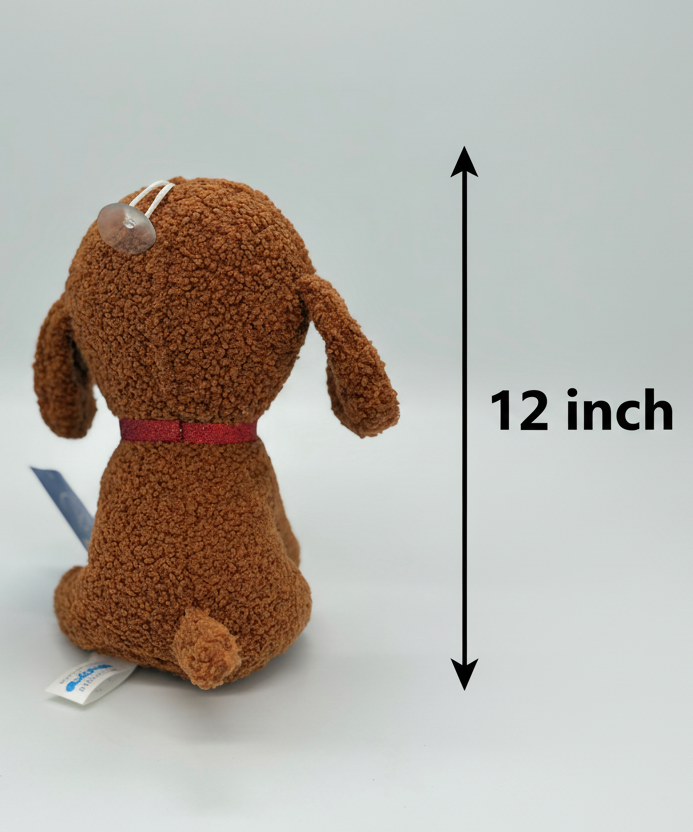 Cute Brown Puppy Stuffed Soft Toy