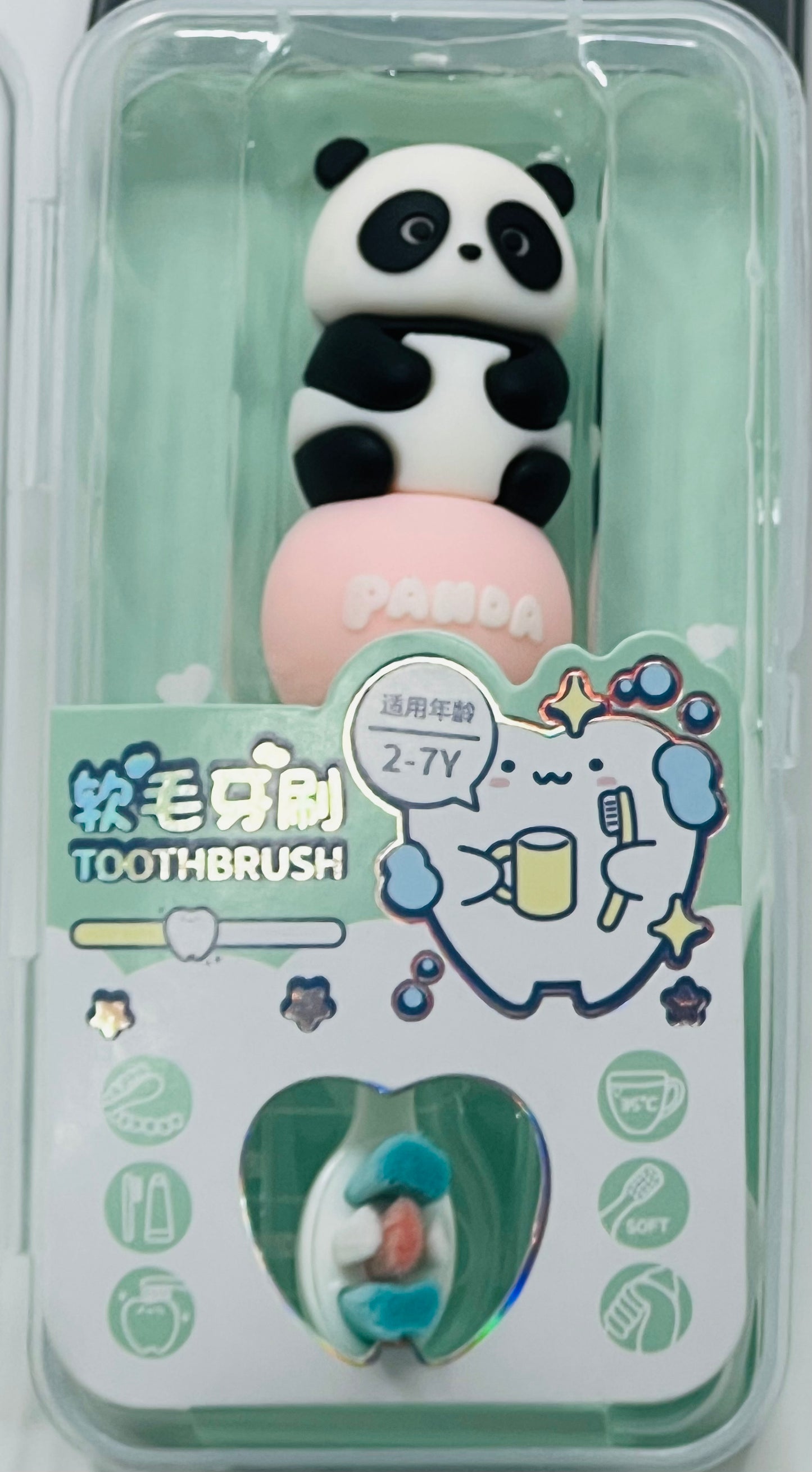 Gomzy Kids Toothbrush - Panda Shape Design Soft Tooth Brush Extra Soft Toothbrush