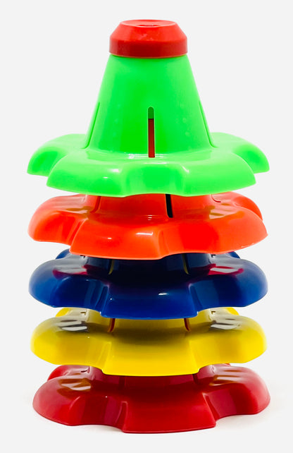 Ratna's Stack-N-Spin Colorful Stacking Toy for Toddlers – 12 Months+
