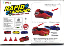 Toyboi 7 Car Rapid Launcher with Metal Die Cast Cars