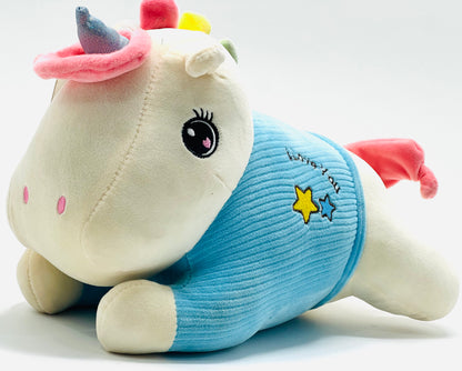 Unicorn Plush Soft Toy with I Love You T-Shirt – 35 cm Stuffed Toy for Kids