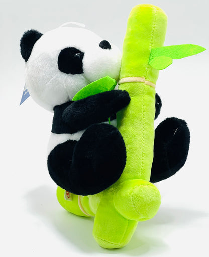 Soft Toy for Girl Panda Plush with Bamboo Bag Panda Stuffed Animal Doll Toy Panda Bear Soft Hugging Pillow for Boys