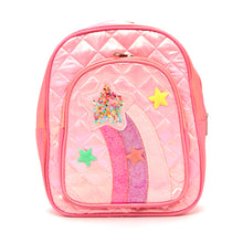 Shimmery Quilted Rainbow Star Backpack for Girls