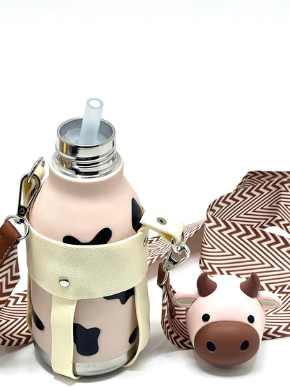 Cow Insulated Sipper Bottle 450ml