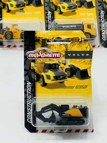 Majorette Volvo Construction Vehicle Die-Cast 1:64 – Assorted Construction Machines for Kids (Age 5+)