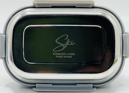 STEEL CARAMEL LUNCH BOX leak proof with avengers, spider man, princess and mickey Minie characters print