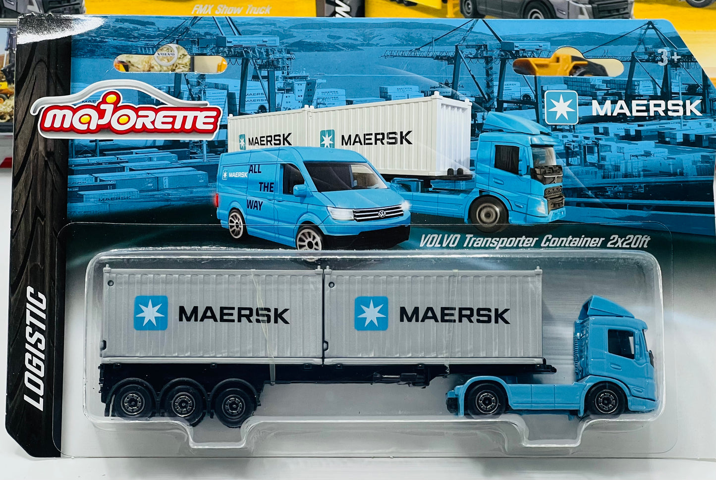 Majorette Maersk Die-Cast Logistic Vehicle Set for Kids