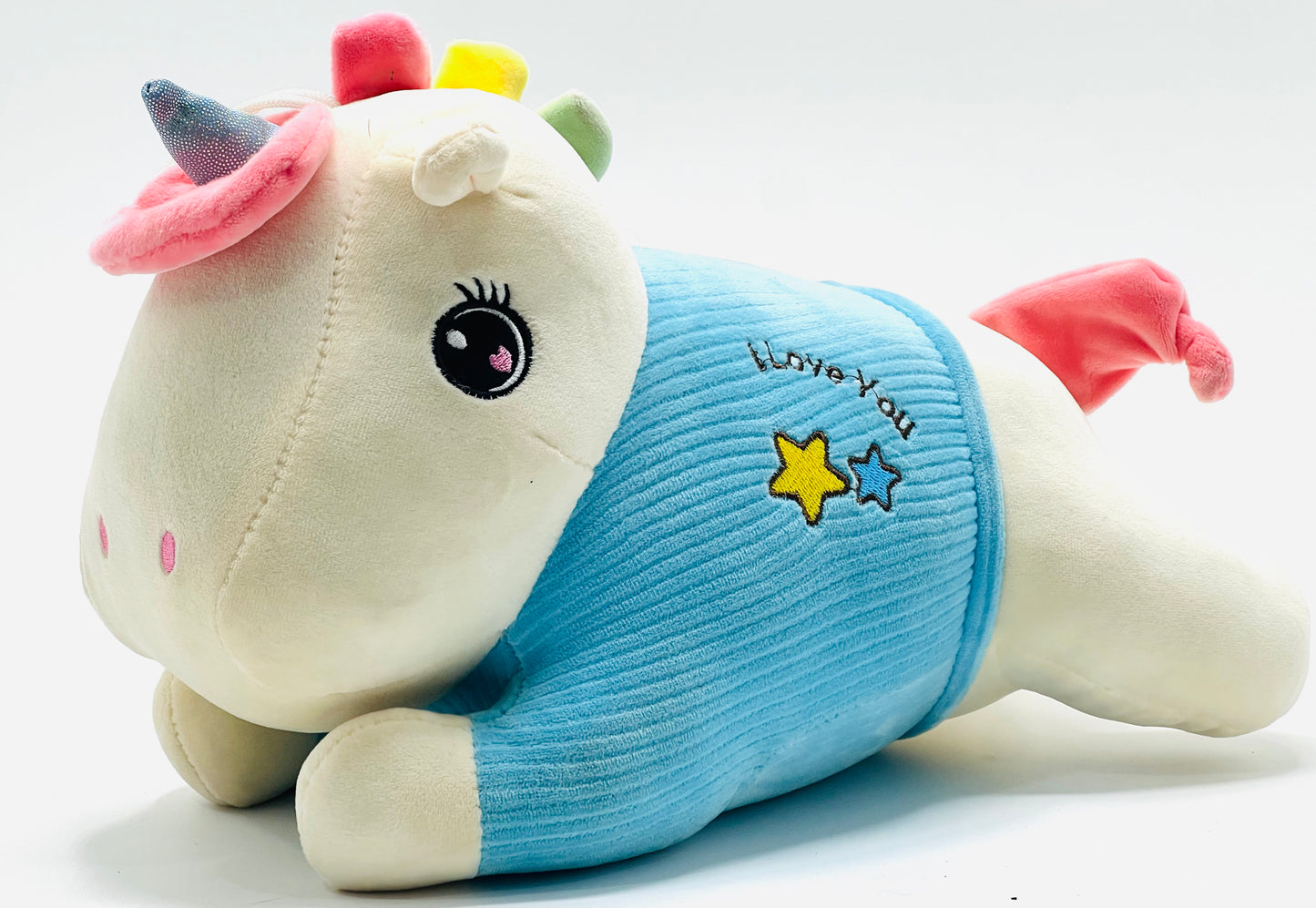 Unicorn Plush Soft Toy with I Love You T-Shirt – 35 cm Stuffed Toy for Kids