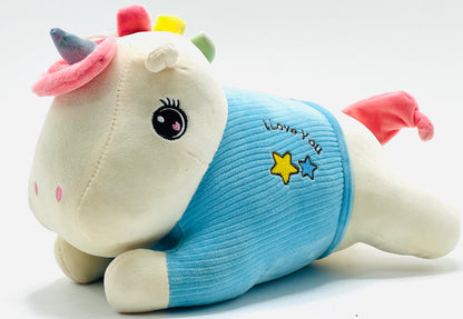 Unicorn Plush Soft Toy with I Love You T-Shirt – 35 cm Stuffed Toy for Kids