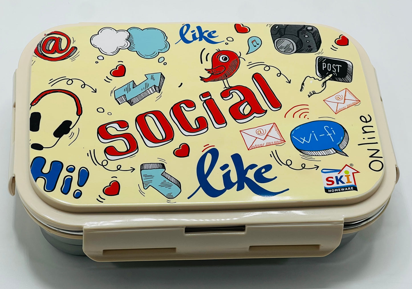 Steel Executive Meal Lunch Box – Durable Stainless Steel Tiffin for Office & Daily Meals