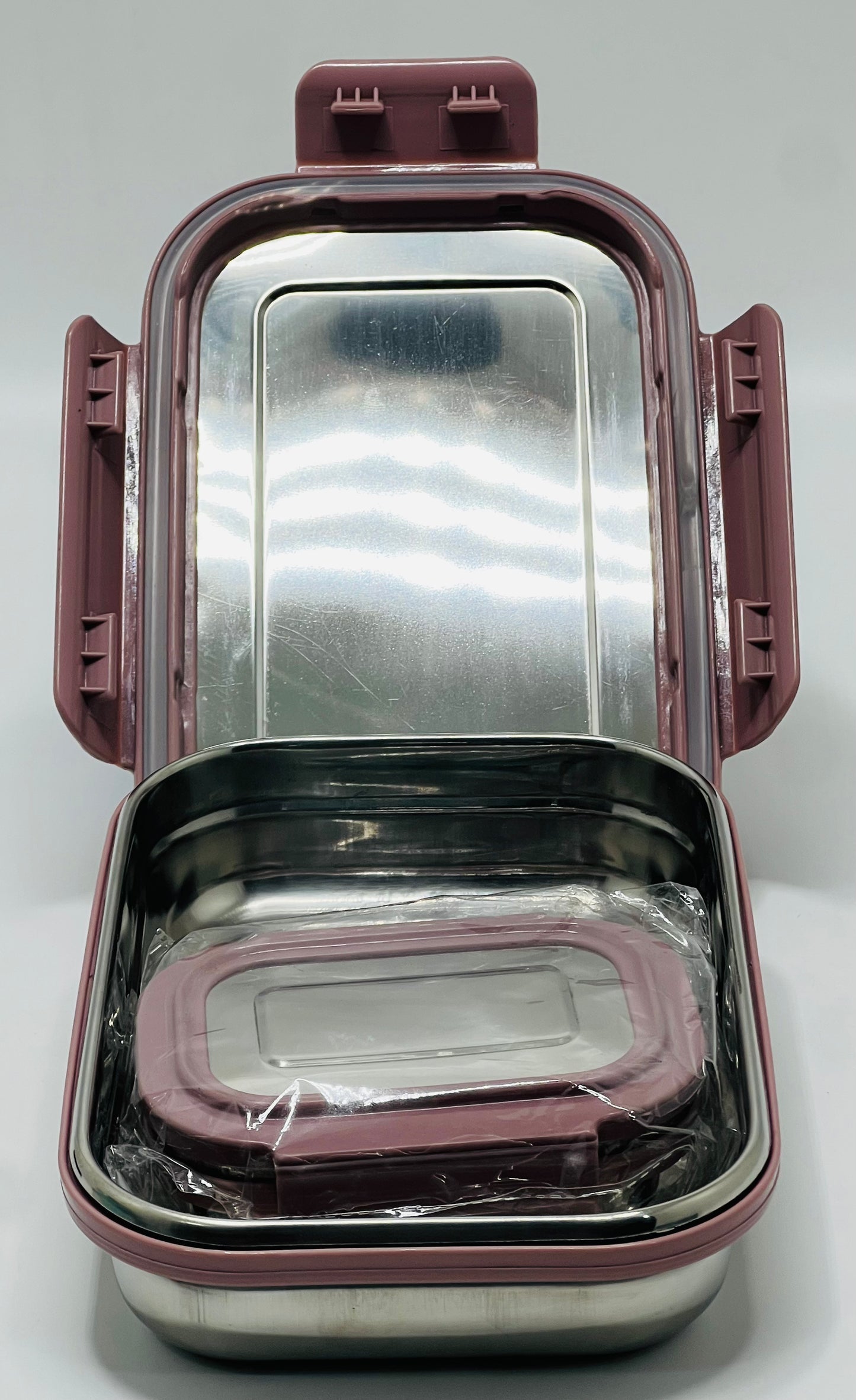 Mint Big Rectangle Steel Lunch Box – Large Capacity Tiffin (Mixed Characters)
