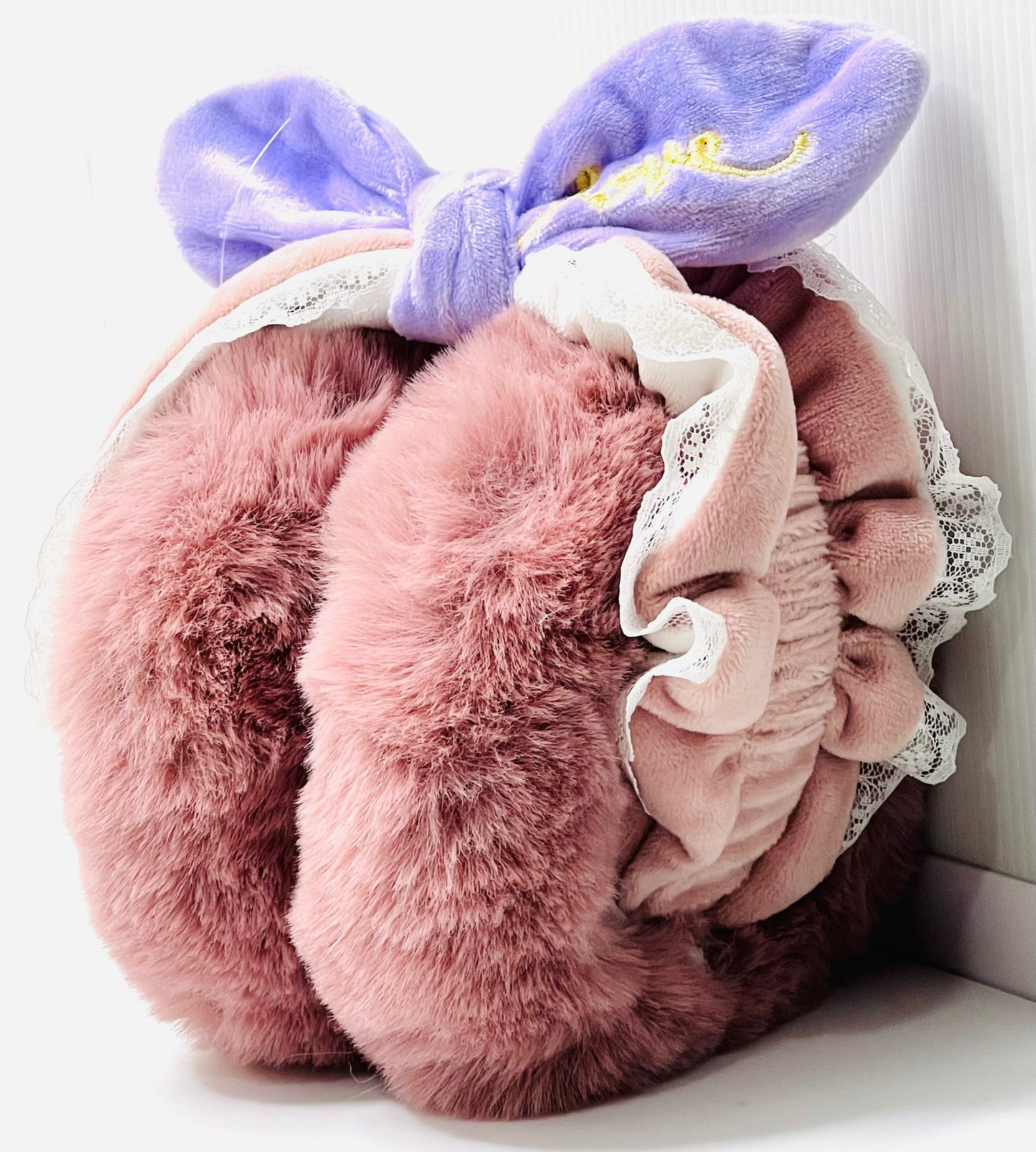 Bow Tie Folding Fur Ear Muffs – Warm Winter Earmuffs for Girls