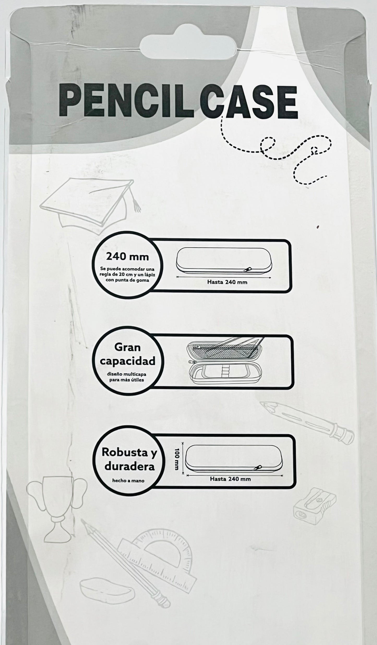 Astronaut Pencil Case with Built-in Pinball Game and Calculator for Kids