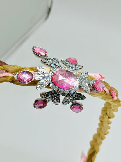 Frozen Princess Hair Band with Extension Multicolor