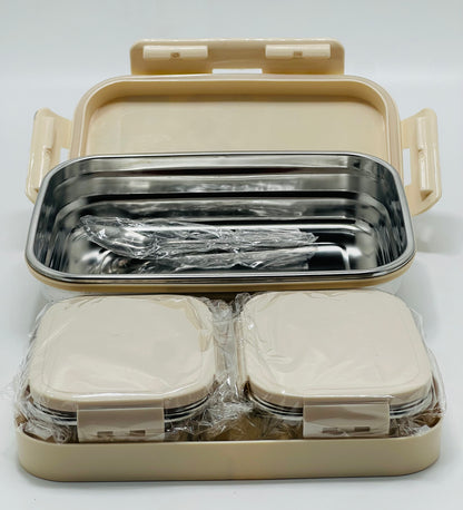 Steel Executive Meal Lunch Box – Durable Stainless Steel Tiffin for Office & Daily Meals