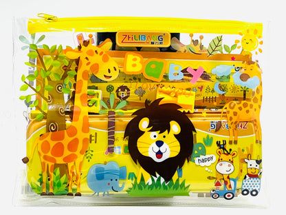 Bear Dino Rabbit Lion Stationery Set - Combo