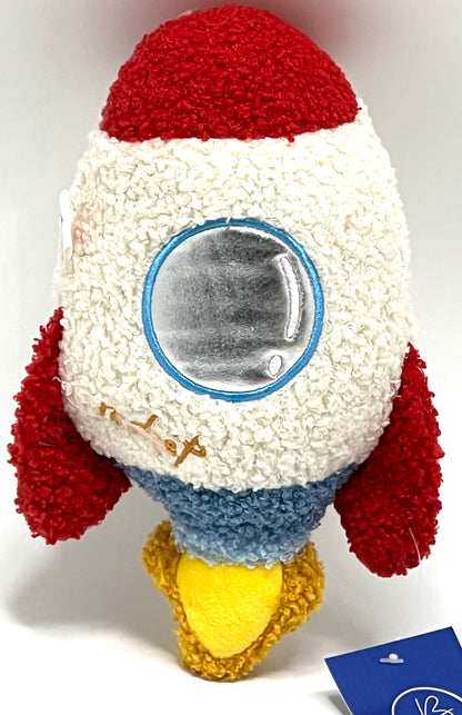 Cabilock Space Rocket Doll Decoration Space Themed Children's Decoration Space Animal Plush Space Pillow Short Plush