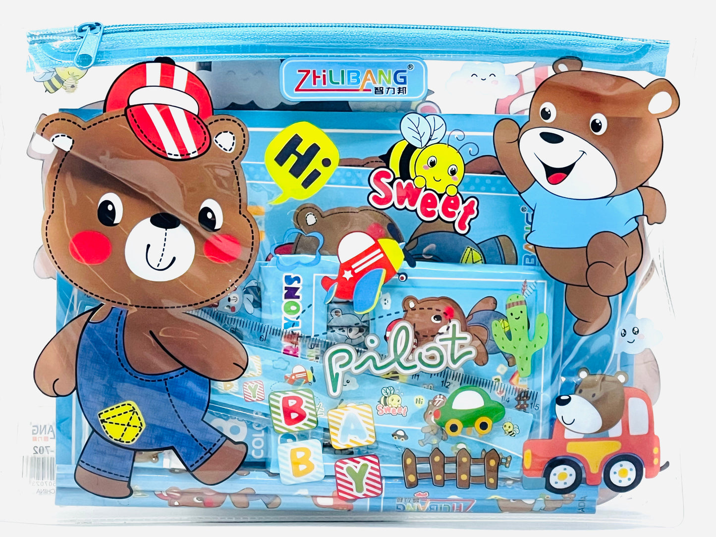 Zhilibang Kids Cartoon Stationery Gift Set