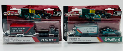 Majorette Race Trailer Assorted – Die-Cast Racing Trailer & Car Set for Kids (Age 3+)