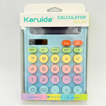 Karuida Large Solar Calculator with Colourful Buttons