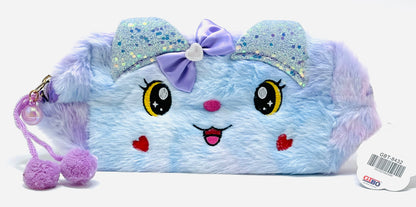 Pink Fur Pencil Pouch