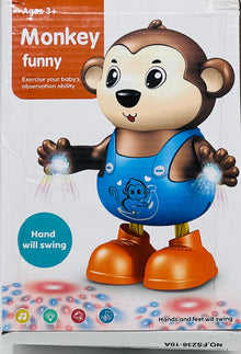 Funny Dancing Monkey Toy with Music, Lights & Swinging Hands for Kids