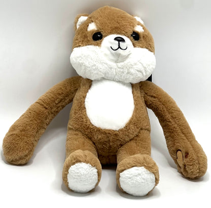 JAWSEU Dog Plush Toy, Cute Stuffed Animal Dog Plush Doll with Magnet Pillow Kawaii Stuffed Animals Soft Plush Toys Gift for Boys and Girls