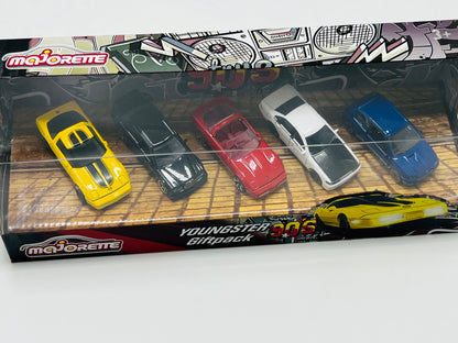 Majorette Youngster Gift Pack – Set of 5 Die-Cast Vehicles for Kids (Age 3+)