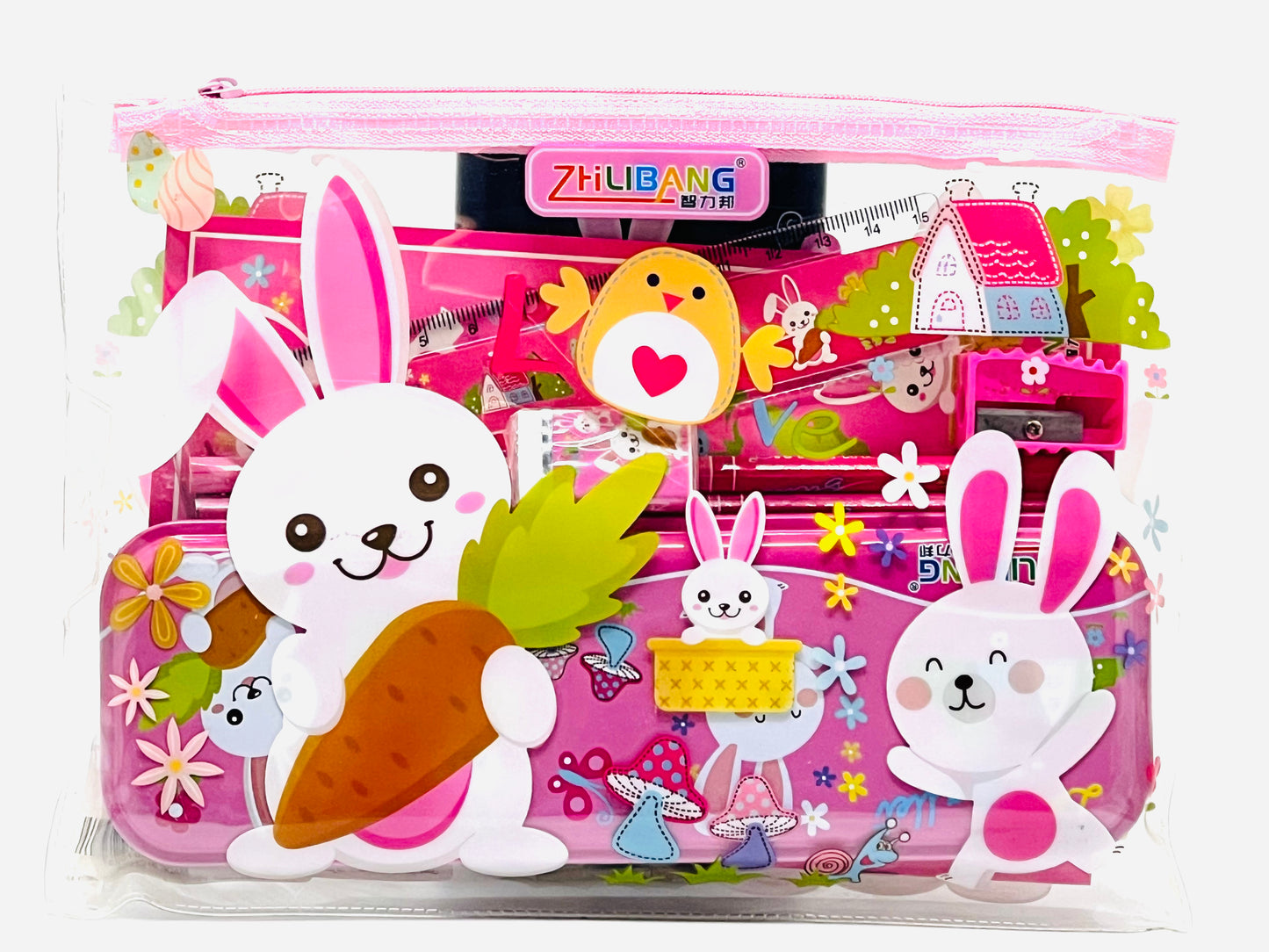 Bear Dino Rabbit Lion Stationery Set - Combo