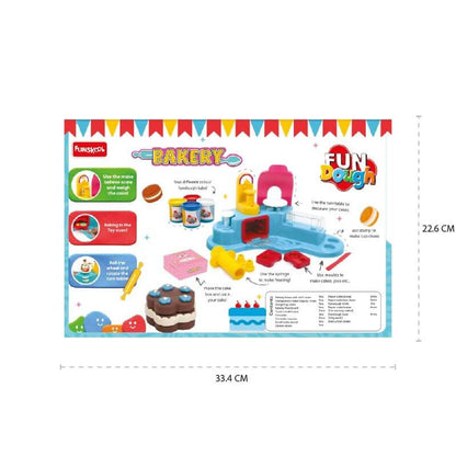 Funskool-Fundough Playset Bakery Set, Whip up your favorite pastries, pies, cookies, cookies and baked goods with Fundough, multicolour, dough, toy, shaping, sculpting, 3 years