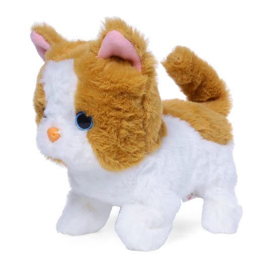 Rowan Bella Walking Cat Walks, Meows, Wags its Tail, Fun & Realistic Toy for Kids