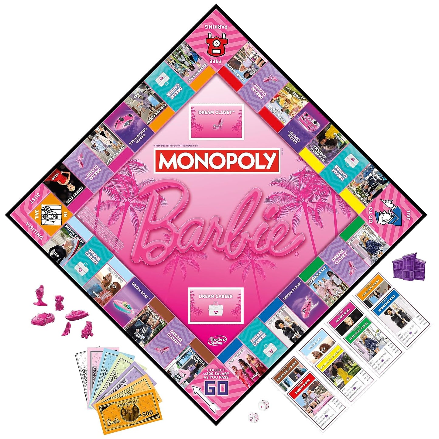Hasbro Gaming Monopoly: Barbie Edition Board Game, 8Y+, 2 - 6 Players