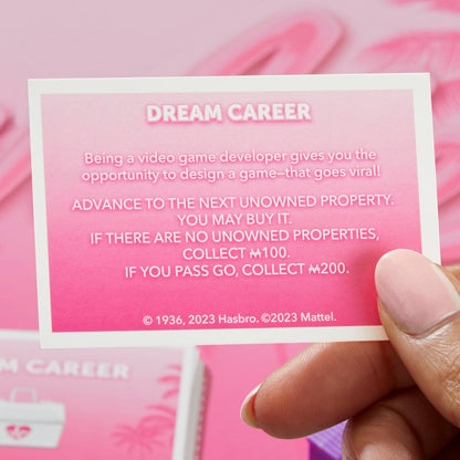 Hasbro Gaming Monopoly: Barbie Edition Board Game, 8Y+, 2 - 6 Players