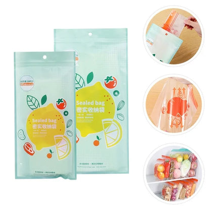 35 Fruit and Vegetable Refrigerator Bags, Fresh Food Keeping Bags