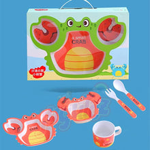 Bamboo Fibre Crab Kids Feeding Set 5 Piece