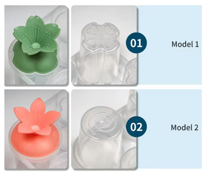 JAXHOM Plastic Popsicle Maker for Kids I Reusable Ice Pop Maker I 6 Cavities Frozen Ice Cream Maker Mould, 15X10X8 Cm