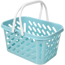Toyvian Kids Plastic Shopping Basket with Handle