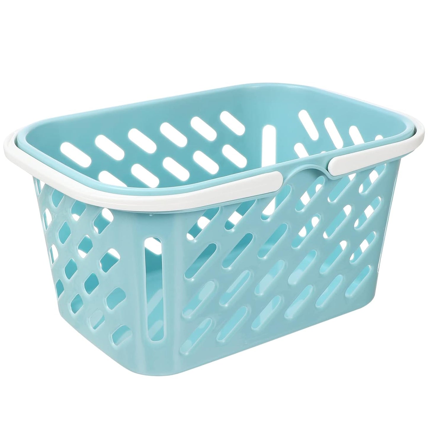 Toyvian Kids Plastic Shopping Basket with Handle