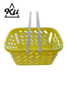 Toyvian Kids Plastic Shopping Basket with Handle