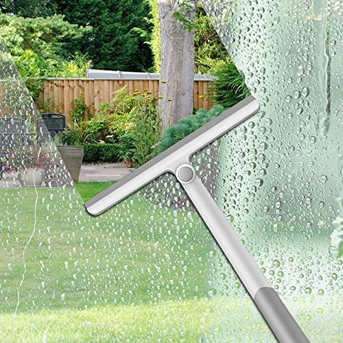 SWSHIV 360 Rotatable Cleaning Glass Wiper Window Cleaner Long Handle | Window Cleaning Brush | Window Glass Wiper | Window Glass Cleaner | Squeegee Rotatable Cleaning Brush for Window