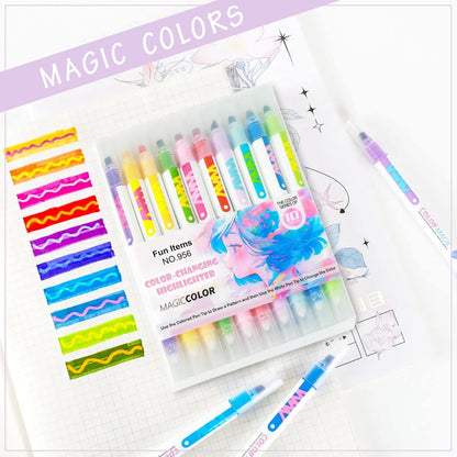 Shoppertize Skyglory Double Side Watercolour Brush Pen Set, Aquarelle Brush Pen - Set of 24(Glass)