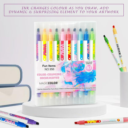 Shoppertize Skyglory Double Side Watercolour Brush Pen Set, Aquarelle Brush Pen - Set of 24(Glass)