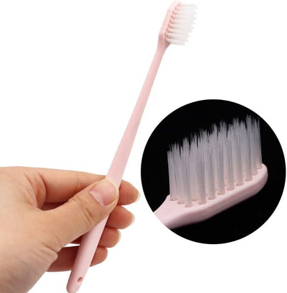 10pcs Toothbrush Soft Adult Bamboo Charcoal Deep Cleaning Teeth Whitening Nano Brush Antibacterial Reusable Oral Care Tool